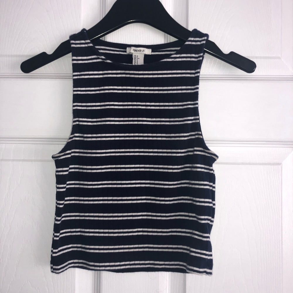 Forever 21 striped crop top